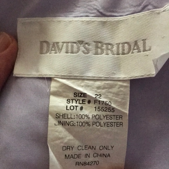 David’s Bridal, Evening Dress, Beaded, Lavender. - Picture 5 of 8
